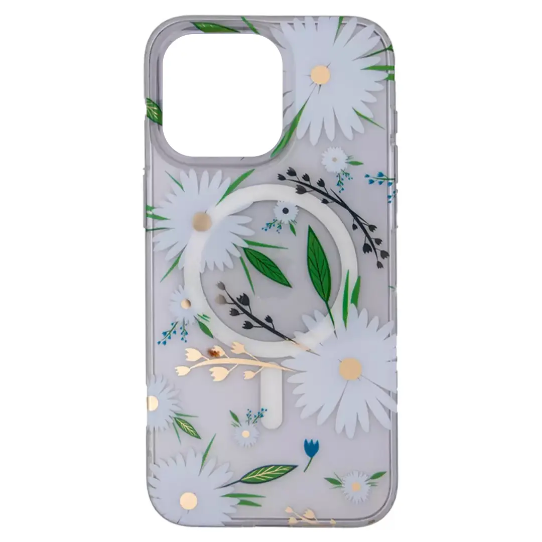 iPhone 16 Plus Designed Case MagSafe White Daisy